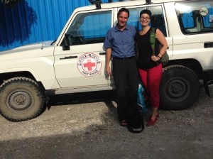 Jean-François Bussières et Sylvie Labranche, lors de la mission humanitaire en Haïti (31/08-09/09/2014). 