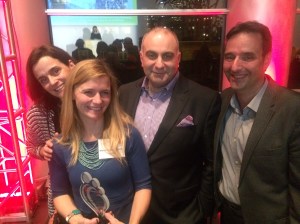 De gauche à droite : Ema Ferreira, Marie-Sophie Brochet, Dr Elias Dahdouh et Jean-François Bussières.