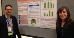 Jean-François Bussières et Céline Poupeau de l'URPP, au congrès de la CSHP 2016, Toronto